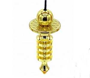Péndulo de Metal Dorado y Cobre Hecho a Mano para Radiestesia - Metafísico, Estilo New Age, Precio Razonable en Amayra Crystals Exports - Product Image 6