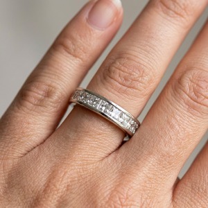 Bague Chevalière pour Homme en Argent Sterling 925 avec Zircon Taille Princesse, Sertissage Pavé, Motif Ailes, Cadeau pour Fiançailles, Mariage et Occasions Spéciales - Christian - Product Image 3