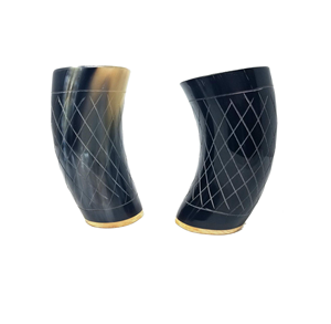 Verre en corne de buffle poli de qualité supérieure avec bordure en laiton, pour boire du vin ou de la bière, nouveau produit, de haute qualité, tasse à boire viking - Product Image 4