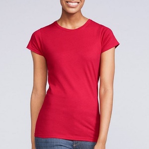 Camiseta de Algodón de Cuello Redondo y Manga Corta para Mujer, Color Sólido, Corte Regular, Estilo Casual, Tejido Jersey Transpirable, para Todas las Temporadas - Product Image 6