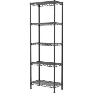 <b>Kitchen</b> <b>Storage</b> Rack Metal Wire Shelving for <b>Kitchen</b> Laundry Bathroom Closet & Pantry Narrow Standing <b>Units</b> Organizers - Product Image 1