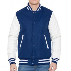Vestes de baseball pour hommes personnalisées de haute qualité, confortables, col en V, en polaire, en cuir, en laine, imperméables, coupe-vent, pour la saison hivernale - Product Image 6