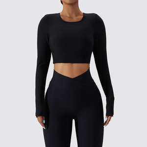 Leggings de Yoga Premium Sólidos, Transpirables y Elásticos, con Cintura en Forma de V y Control de Abdomen, Directo de Fábrica, para Proveedores de Ropa Deportiva - Product Image 3