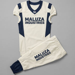 Ensemble d'uniformes de football américain personnalisés, maillot et pantalon de football sublimés, vêtements d'équipe respirants, USA Europe MALUZAINDUSTRIES - Product Image 1