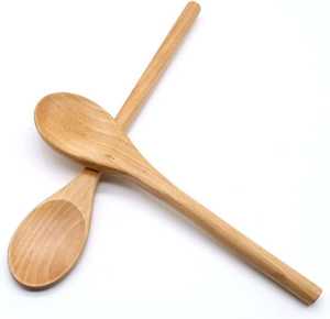 ช้อนทำอาหารไม้ธรรมชาติขนาดสั่งทำได้ ราคาประหยัด อุปกรณ์ครัว ชุดช้อนส้อมไม้สำหรับผสมและเสิร์ฟอาหาร - Product Image 1
