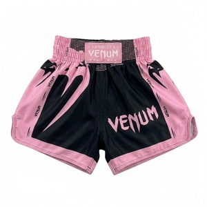 Pantalones Cortos Personalizados Unisex para Muay Thai y MMA, Pantalones Cortos de Entrenamiento de Artes Marciales, 100% Poliéster, Ropa de Artes Marciales - Product Image 1