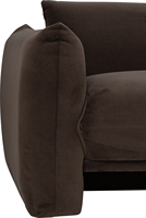 Sillón Moderno Cuadrado con Relleno de Espuma y Tapizado en Tela, con Brazos Acolchados, para Apartamento y Sala de Estar