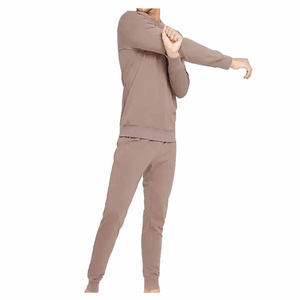 Ensemble de survêtement pour femme, sweat-shirt à capuche bleu clair, manches longues, couleur unie, tenue de jogging décontractée, coton respirant, vêtements d'automne - Product Image 3