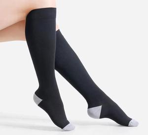 Chaussettes de compression mi-hautes pour hommes, respirantes, tricotées, sportives, été, polyamide, antidérapantes - Product Image 3