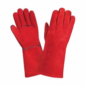 Gants de soudage en cuir de vachette de haute qualité, résistants à la chaleur et aux étincelles, ignifuges, pour travaux lourds et lutte contre les incendies - Product Image 2