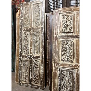 Acacia Wood <b>Rustic</b> Barn <b>Door</b> Whitewash Distressed Wholesale | Aqdus Saleem - Product Image 4