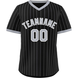 Meilleur prix Ensemble de maillots de baseball pour hommes adultes, nom d'équipe personnalisé imprimé, col en V, 100% polyester, vêtements de sport respirants, shorts courts - Product Image 1