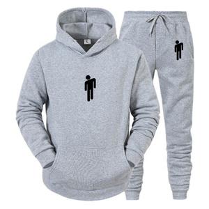 2021 <b>mens</b> <b>Grey</b> wear clothing custom wholesale Sweatsuit <b>plain</b> cotton tracksuit for <b>Men</b> - Product Image 3