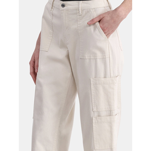Pantalones vaqueros de mujer OEM vintage de pierna ancha, de talle alto, de mezclilla elástica, al por mayor - Product Image 5