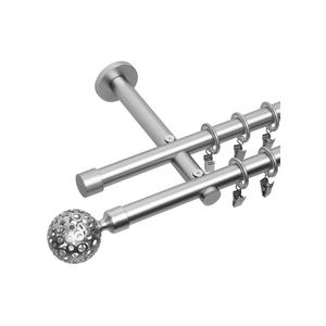 Bojanek - Juego Completo de Rieles Dobles de PVC para Cortinas Rectas, Rodillos Deslizantes Fáciles de Usar, Riel Duradero, Kit Completo - Product Image 1