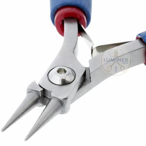 Pince à bec rond à mâchoires courtes en acier inoxydable, haute qualité, légère, pour la fabrication de bijoux, la création de boucles de fil, outil de perlage, 5 pouces - Product Image 1
