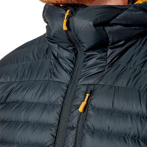 Services OEM ODM Expérimentés – Blousons d'hiver épais pour hommes, 100 % nylon, patchwork, col montant, logo frontal, à capuche – Qualité supérieure - Product Image 3