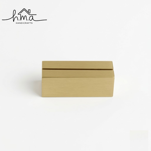 Moderno Porta Tarjetas de Visita de Latón, Soporte Minimalista de Metal para Tarjetas de Escritorio, Exhibidor de Tarjetas de Visita para Oficina, Soporte de Tarjetas de Sobremesa - Product Image 6