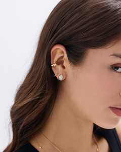 Pear Cut Lab Grown Diamond Stud <b>Earring</b> 10K 14K 18K Solid Gold Bezel Set Minimalist Push <b>Back</b> Ethical Fine Jewelry Pair Studs - Product Image 4