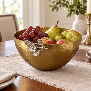 Seau à glace en métal martelé doré pour bouteilles de vin, moderne, durable, écologique, pour hôtels, mariages, fêtes, refroidisseur de vins - Product Image 1
