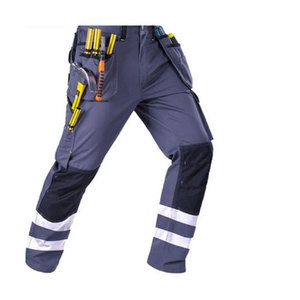 Pantalon cargo utilitaire, tactique, pour la construction, la mécanique, le bâtiment, durable, de protection pour l'extérieur, avec poches renforcées - Product Image 1