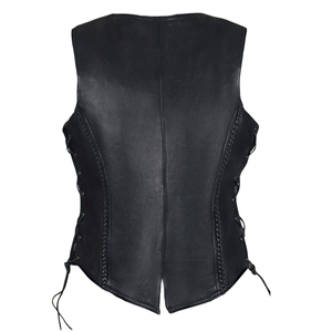 Chaleco de Cuero para Mujer de Alta Calidad, Venta Caliente, Nuevo Modelo 2026, Chaleco de Cuero Genuino para Motocicleta, para Uso Casual al Aire Libre - Product Image 2