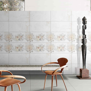 กระเบื้องบุผนังเซรามิกสีขาวเงาขนาด 300x600 มม. สำหรับงานตกแต่งภายในเชิงพาณิชย์และองค์กร สไตล์โมเดิร์นมินิมอล - Product Image 3