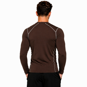 2026 Latest Custom Breathable <b>Compression</b> <b>Shirt</b> <b>Men</b> Gym Wear Eco-Friendly Moisture Wicking Quick Dry Athletic Fitness Training - Product Image 4