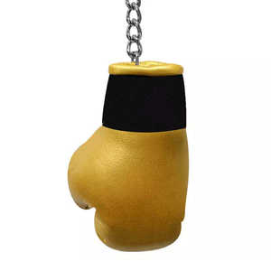 Personaliza con Nuevo Diseño y Colores, con Impresión de Logotipo Personalizado, Mini Llavero de Boxeo o Colgante para Auto en Cuero PU - Product Image 1
