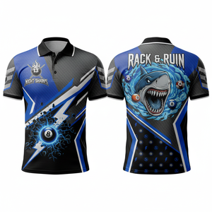 Camiseta de Billar para Hombre de Alto Rendimiento OEM, Diseño Deportivo de Manga Corta, Tejido Sólido, Personalizable, de Secado Rápido, Poliéster/Algodón - Product Image 6