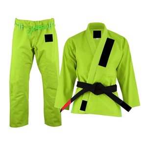 Kimono de BJJ Verde Oliva para Hombre, 100% Algodón, Corte Regular, Transpirable, Ropa de Artes Marciales, Talla Adulto - Product Image 3