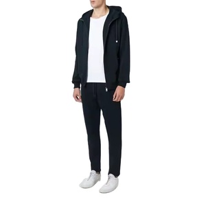 Sweats à capuche zippés pour hommes Fabricants de vêtements Sweat-shirt lourd et décontracté Couleur unie Sweats à capuche zippés personnalisés pour hommes Couleur unie vierge - Product Image 5