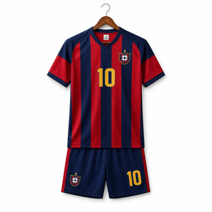 Uniforme de Fútbol Personalizado para Escuelas, Secado Rápido, Transpirable, Tela 100% Poliéster, Nombre y Número del Jugador Sublimados Personalizados - Product Image 1