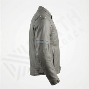 Veste de moto en cuir véritable pour homme de qualité supérieure, nouvelle arrivée, vestes de moto d'hiver, protections amovibles, personnalisables - Product Image 3