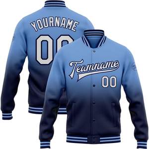 Chaqueta Universitaria Personalizada Fanscustom, Chaquetas de Béisbol Personalizadas de Poliéster con Nombre, Número y Logotipo Bordados para Hombre y Mujer - Product Image 5