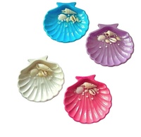Plateau à bijoux en résine de style américain moderne, organisateur de vanité, petit cadeau fait main, multicolore, 10 cm, rangement pour bibelots