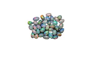 Top enorme cabujón corte Natural blanco ovalado en forma de pera Natural etíope fuego ópalo piedras preciosas sueltas precio por quilate para joyería - Product Image 2