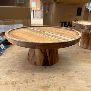 Modern Design Cake Stand Wooden Cake Stand Cake Tools Wooden Cake Platter Solid Wood Cake Stand At <b>direct</b> selling Price - Product Image 1