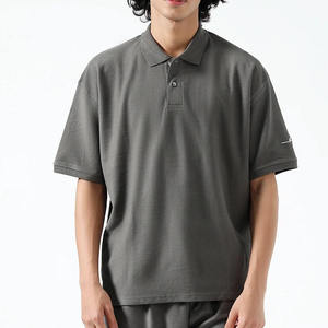 เสื้อโปโลผู้ชายไซส์ใหญ่ สีพื้น ผ้าฝ้าย แขนสั้น สไตล์ลำลอง ทอแบบป๊อปลิน - Product Image 1
