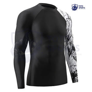 เสื้อรัดกล้ามเนื้อผู้ชายคุณภาพสูง น้ำหนักเบา ระบายอากาศได้ดี ทรงเข้ารูป ออกแบบเองได้ สำหรับออกกำลังกายกลางแจ้ง  ผู้ผลิตชั้นนำด้านการบีบอัด - Product Image 3