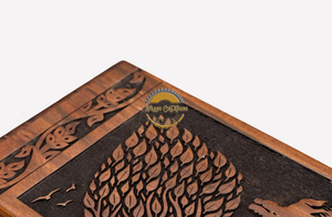 AYAANS Rosewood wooden Hand Carved Wooden Hot Selling cremation Urn Box for Adult Ashes Wholesale Cremation Urns (6X6X11)IN - Product Image 4