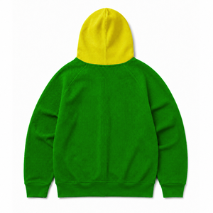 Sudadera con capucha y cremallera completa para mujer Chi Eta Phi Sorority, color marrón claro con contraste, manga larga, letras griegas bordadas, estilo casual - Product Image 4