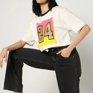 Camisetas de Verano para Mujer, Estilo Cuadrado, Estampadas o Lisas, de Algodón y Poliéster Premium, Tejido Jersey Transpirable, Manga Corta - Product Image 3
