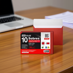 Enveloppes en papier rouge 120x176 mm, élégantes et raffinées pour communications importantes - Product Image 3