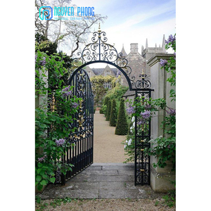 Nhà Sản Xuất Ban Đầu OEM Tùy Chỉnh Mạ Kẽm Rèn Sắt Chính Cổng Thiết Kế - Product Image 3