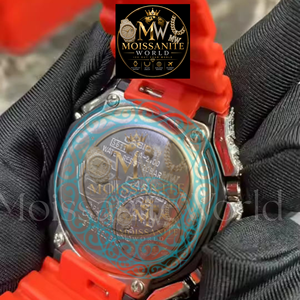 Montre-bracelet à mouvement automatique Paramount, en alliage, avec diamant Moissanite couleur D VVS1, verre traité, aiguille de luxe, bracelet 20mm - Product Image 5