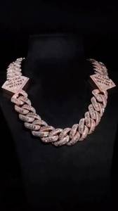 Wholesale Hip Hop Custom <b>Name</b> Cuban Link <b>Chain</b> Lab Moissanite Iced Necklace IGI Certified Gold Plated Gift for Women Men - Product Image 2