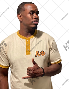 Camisa Universitaria Personalizada Alpha Phi Fraternity para Hombre, 200 Gramos, Patrón Sólido Bordado, 100% Algodón Transpirable, Estilo Hip Hop - Product Image 5