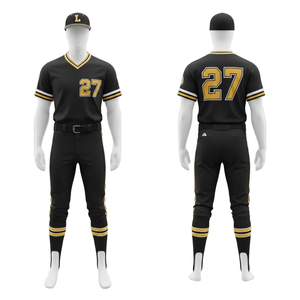 Tenue de baseball professionnelle entièrement personnalisable, respirante, imprimée, séchage rapide, 100 % polyester, durable et confortable - Product Image 1