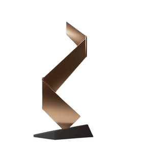 Escultura Decorativa de Aluminio con Acabado Plateado Contemporáneo para Fiestas de Cumpleaños y Otras Ocasiones - Sala de Estar Interior - Product Image 4